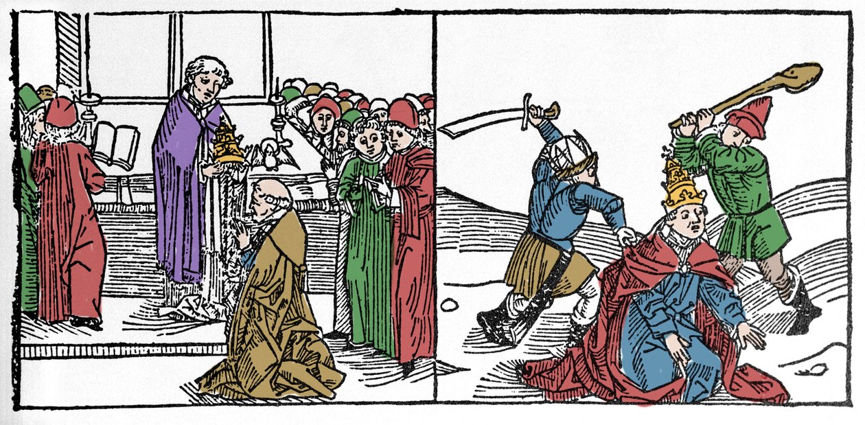 Il martirio di San Fabiano, Papa torturato e decapitato sotto il regno dell