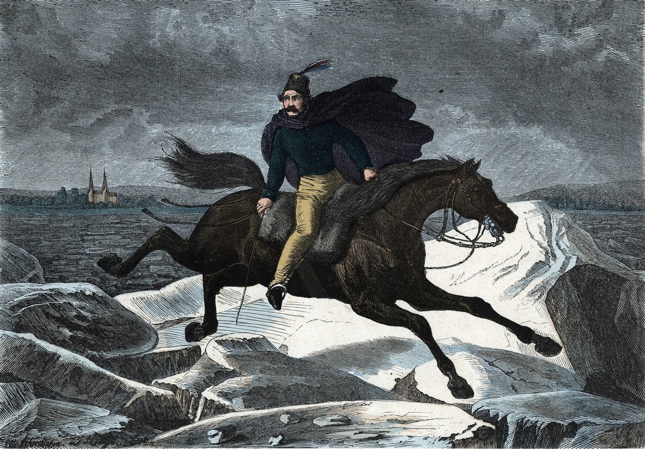 Il racconto di Sandor sul suo cavallo Tartaro che galoppa sul fiume ghiacciato del Danubio. In 