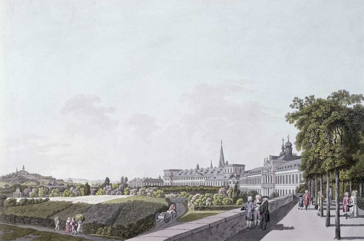 Veduta della Residenza degli Arcivescovi e Principi Elettori di Colonia, Bonn da German School