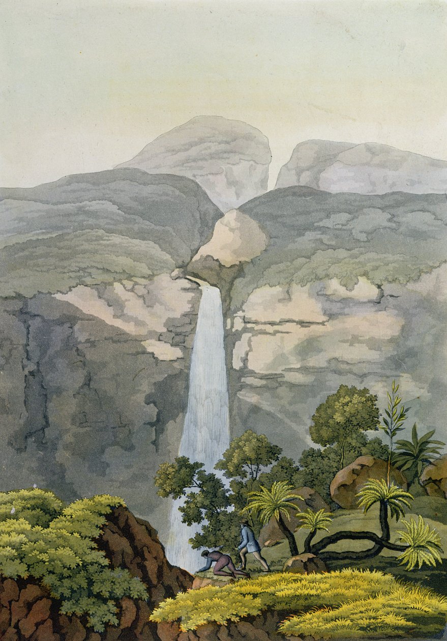 Cascata del fiume Vinagre, vicino al vulcano Puraci, Nova Granada, Brasile da Gerolamo Fumagalli