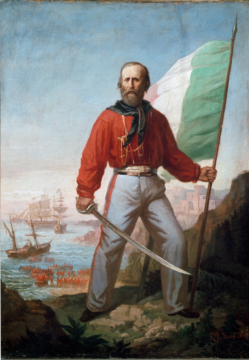 Ritratto di Giuseppe Garibaldi a Marsala (olio su tela) da Gerolamo Induno