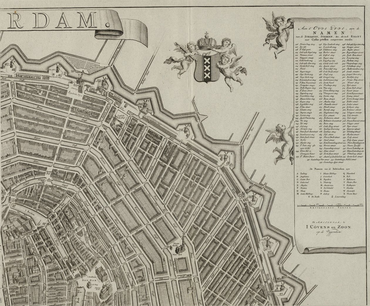 Mappa di Amsterdam di Gerrit de Broen da Gerrit de Broen