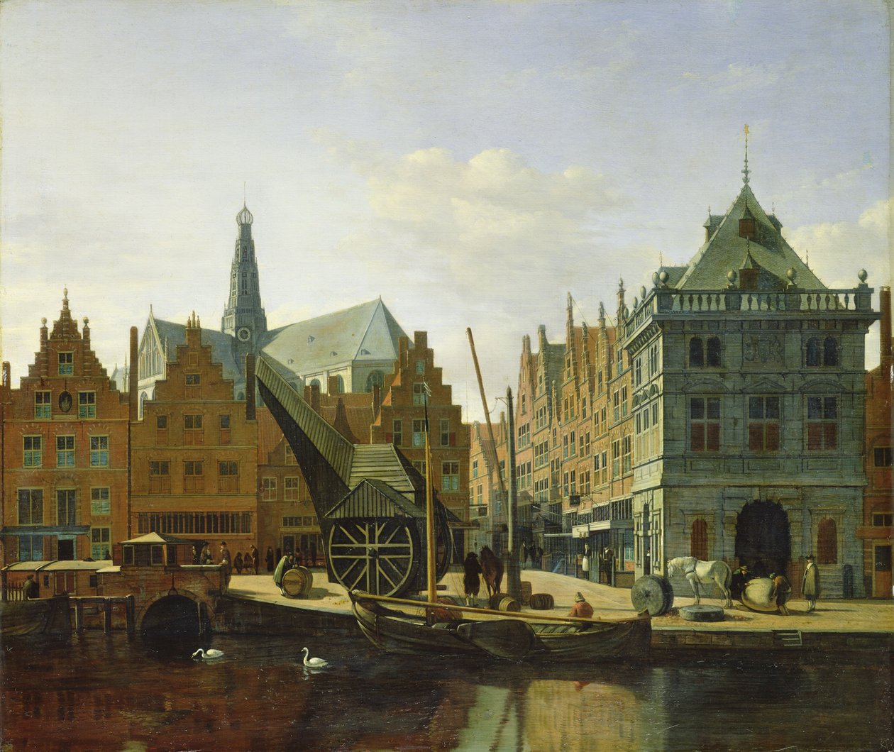 Veduta dello Spaarne a Haarlem, 1667 da Gerrit Adriaensz Berckheyde
