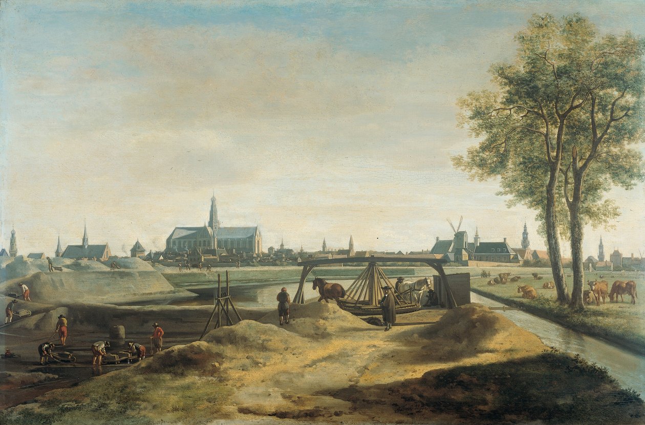 Nuove fortificazioni per Haarlem da Gerrit Adriaenszoon Berckheyde