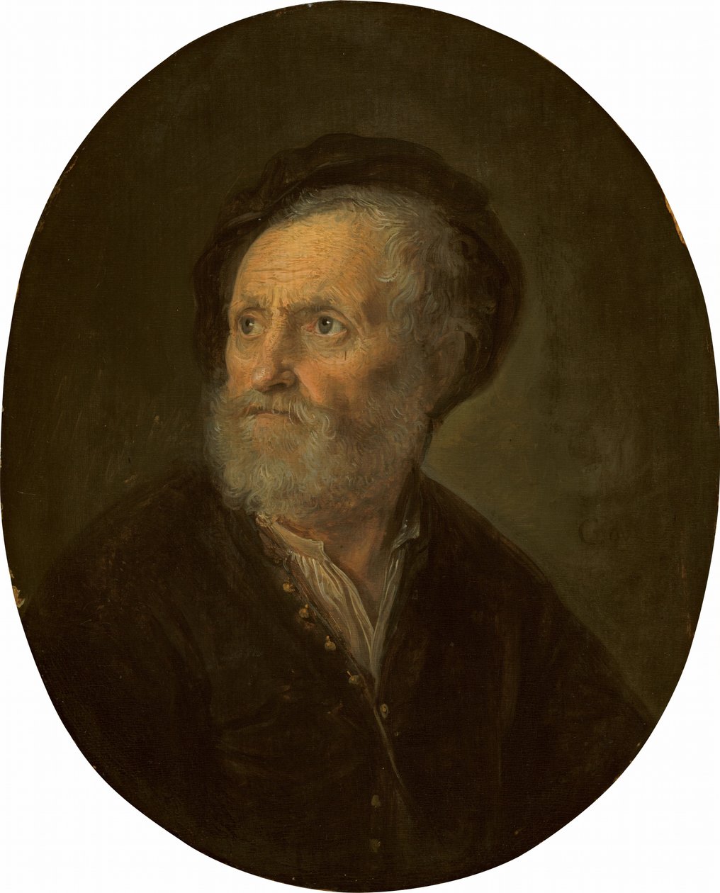 Busto di un uomo barbuto da Gerrit Dou