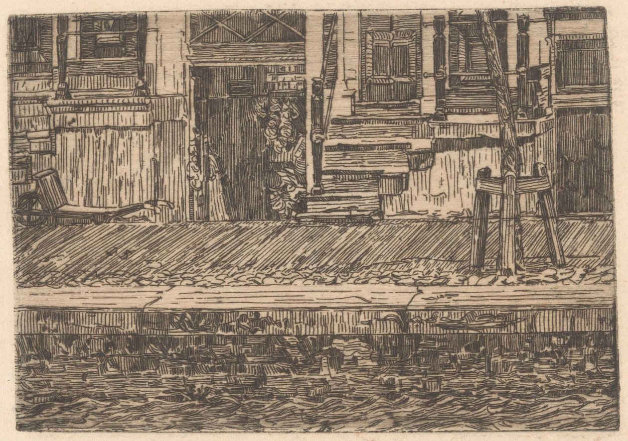 Sotterranei su una banchina da Gerrit Haverkamp (signed by artist)