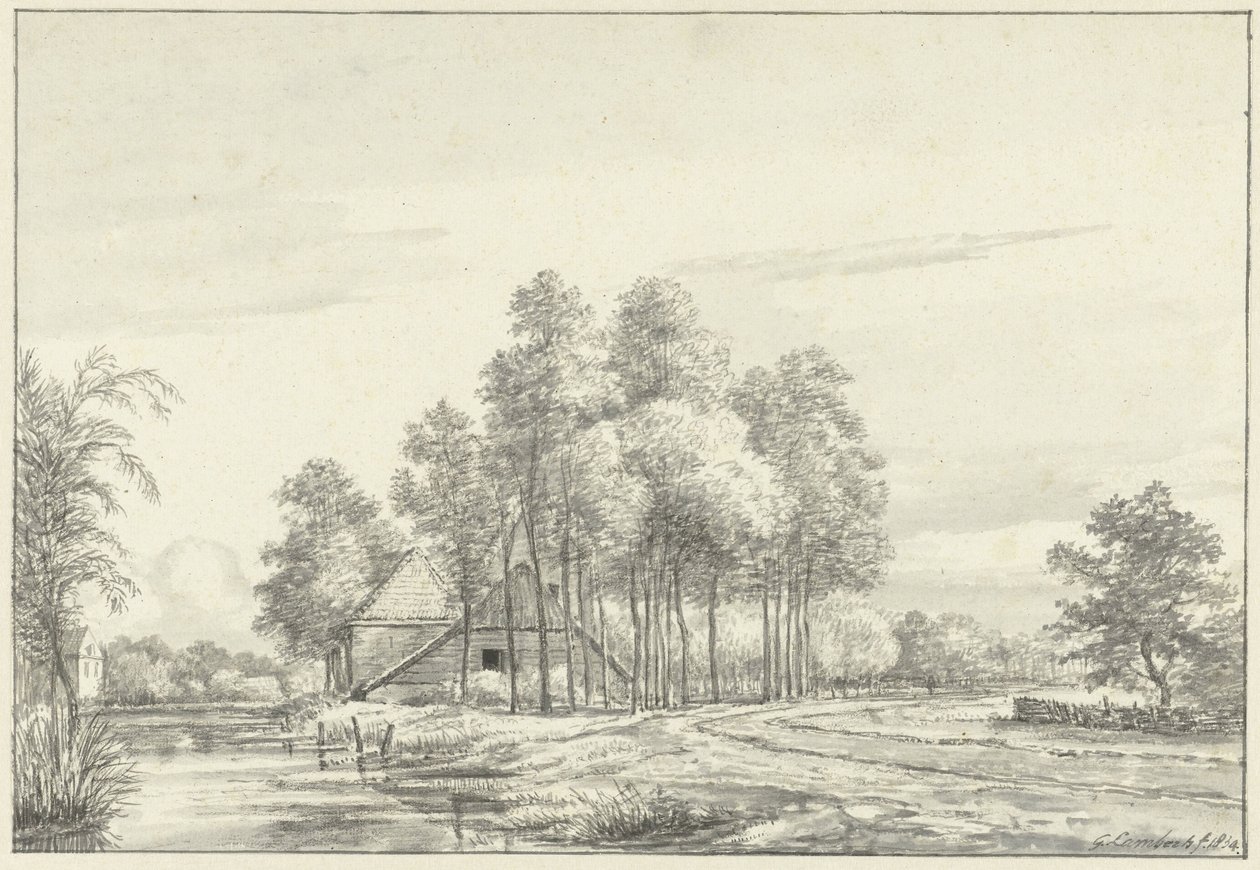 Veduta presso Oudewater da Gerrit Lamberts
