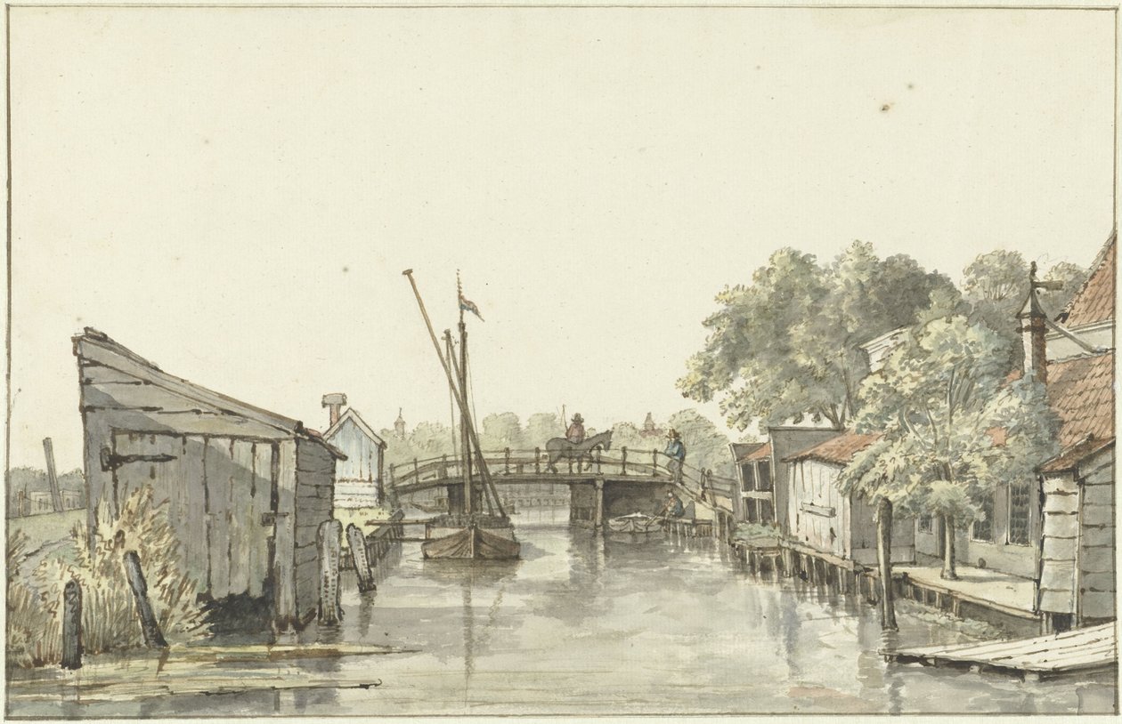 Veduta della Ringdijk sul ponte Schulp, verso il lato di Utrecht dell