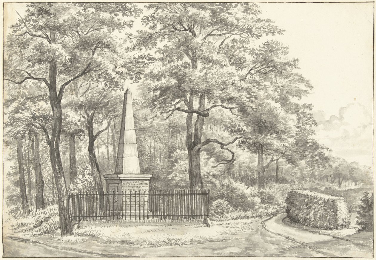 Il monumento a Witte van Haemstede, eretto nel 1817 da David Jacob van Lennep presso la Casa di Manpad a Heemstede da Gerrit Lamberts