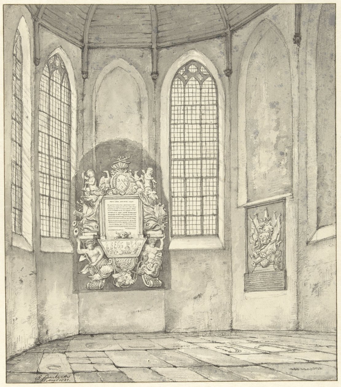 Tomba di Anthony Pieterson nella chiesa di Monster da Gerrit Lamberts