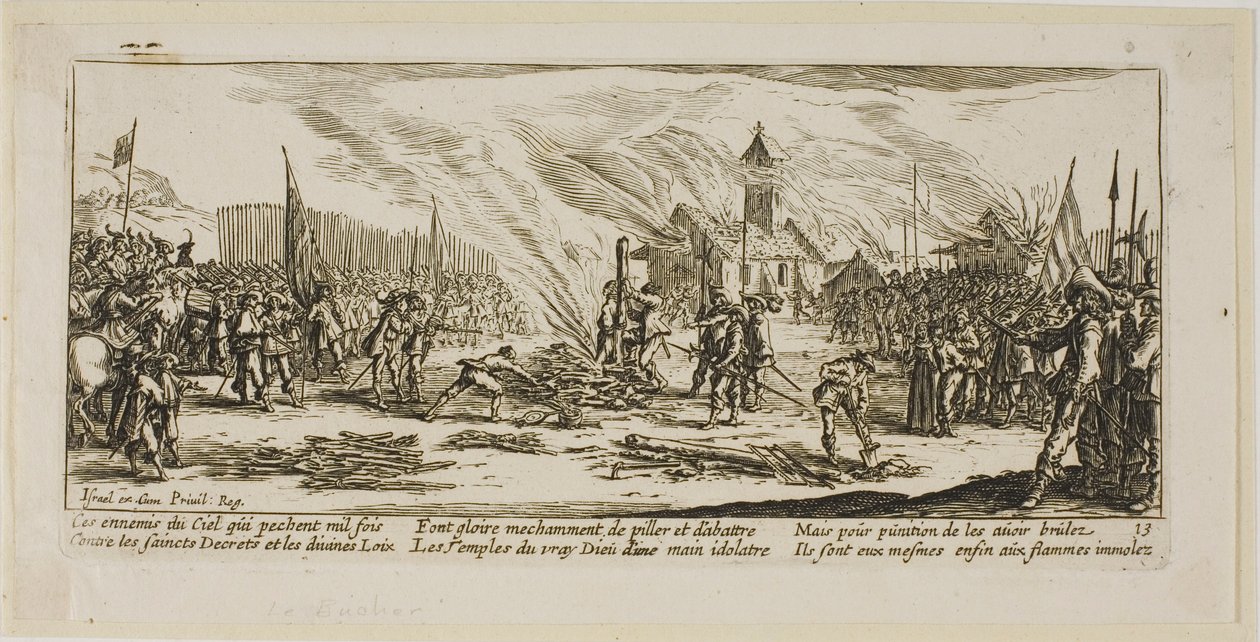 Il palo, tredicesima tavola da Le grandi miserie della guerra da Gerrit Lucasz van Schagen