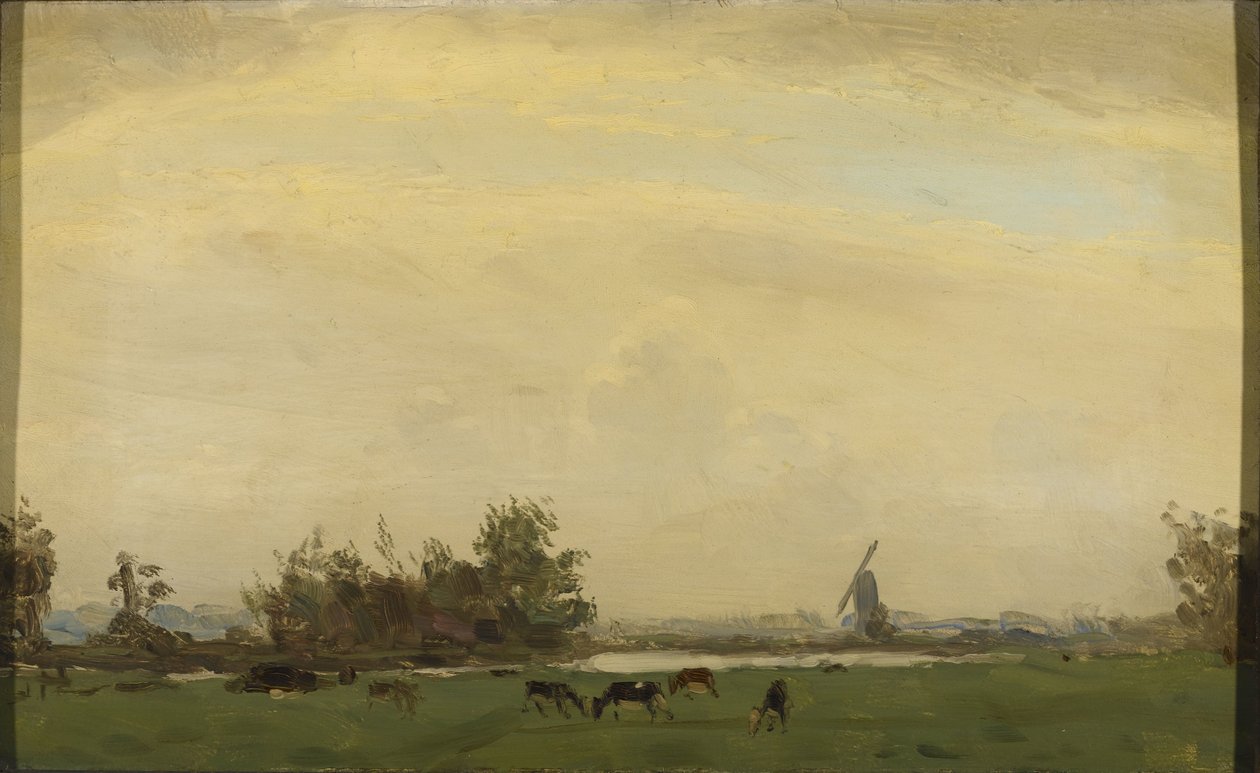 Paesaggio di prato sullo Spaarne da Gerrit Willem Dijsselhof