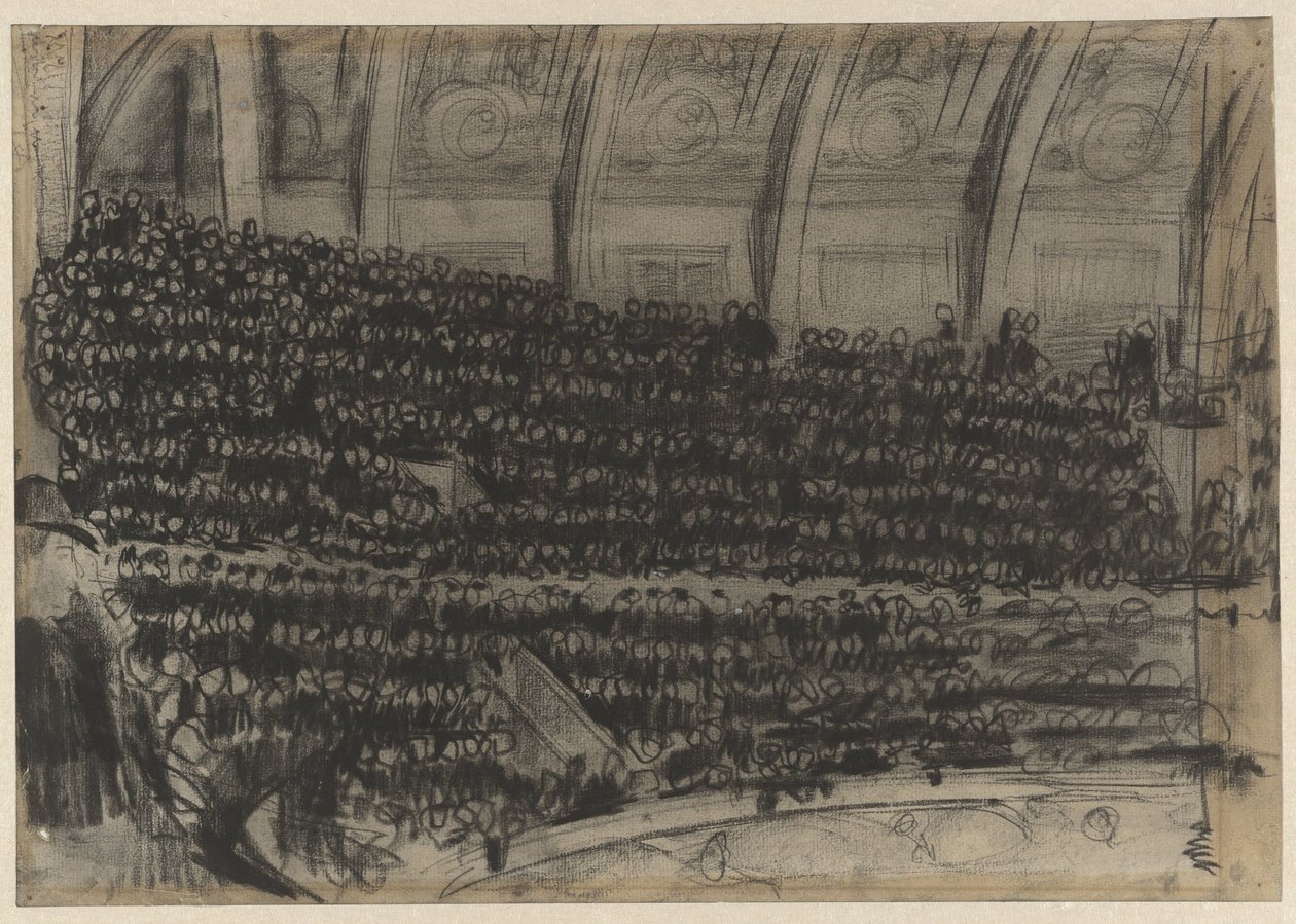 Spettatori sulle tribune del Circus Carré da Gerrit Willem Dijsselhof