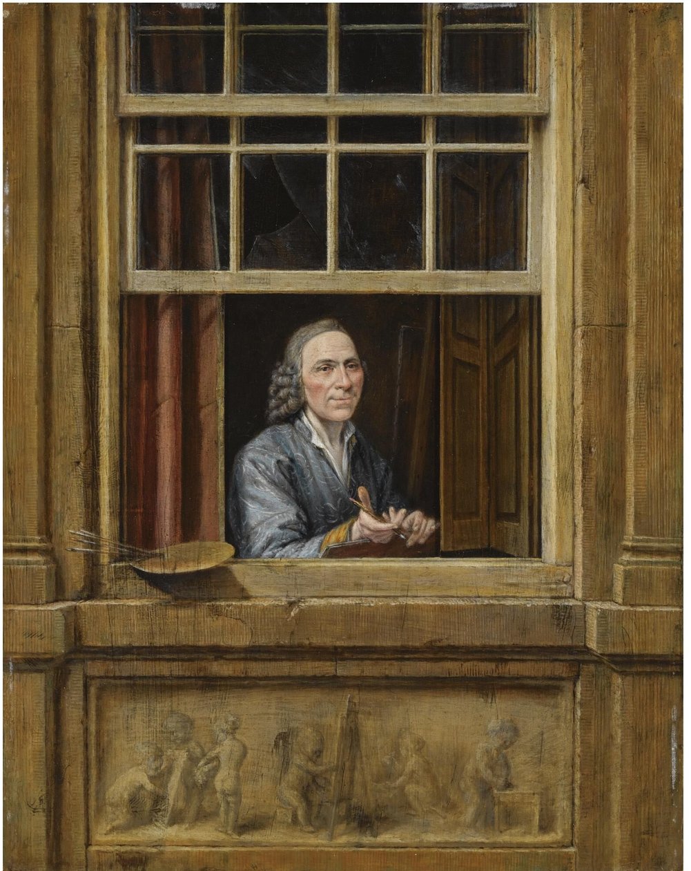 Autoritratto alla finestra da Gerrit Zegelaar