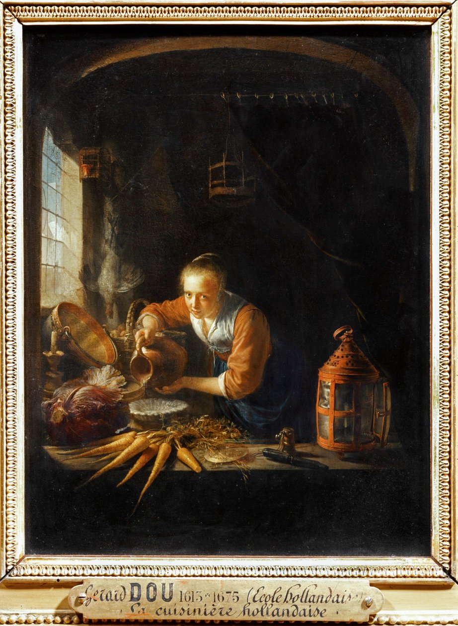La pentola olandese ... da Gerrit or Gerard Dou