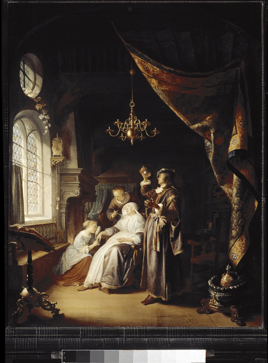 La donna idropica da Gerrit Dou