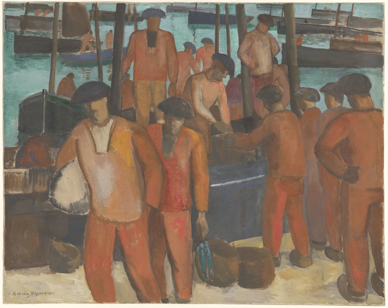 Porto a Douarnenez da Gerrit van Blaaderen