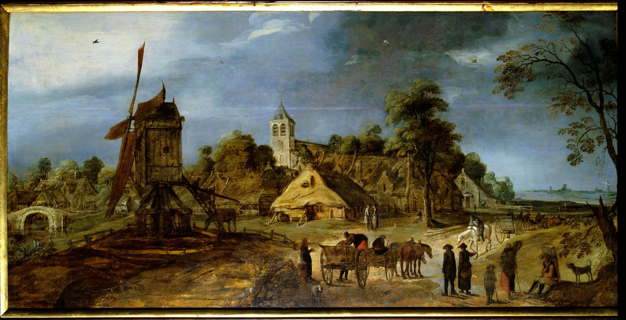 Strada di un villaggio da Gerrit van Honthorst