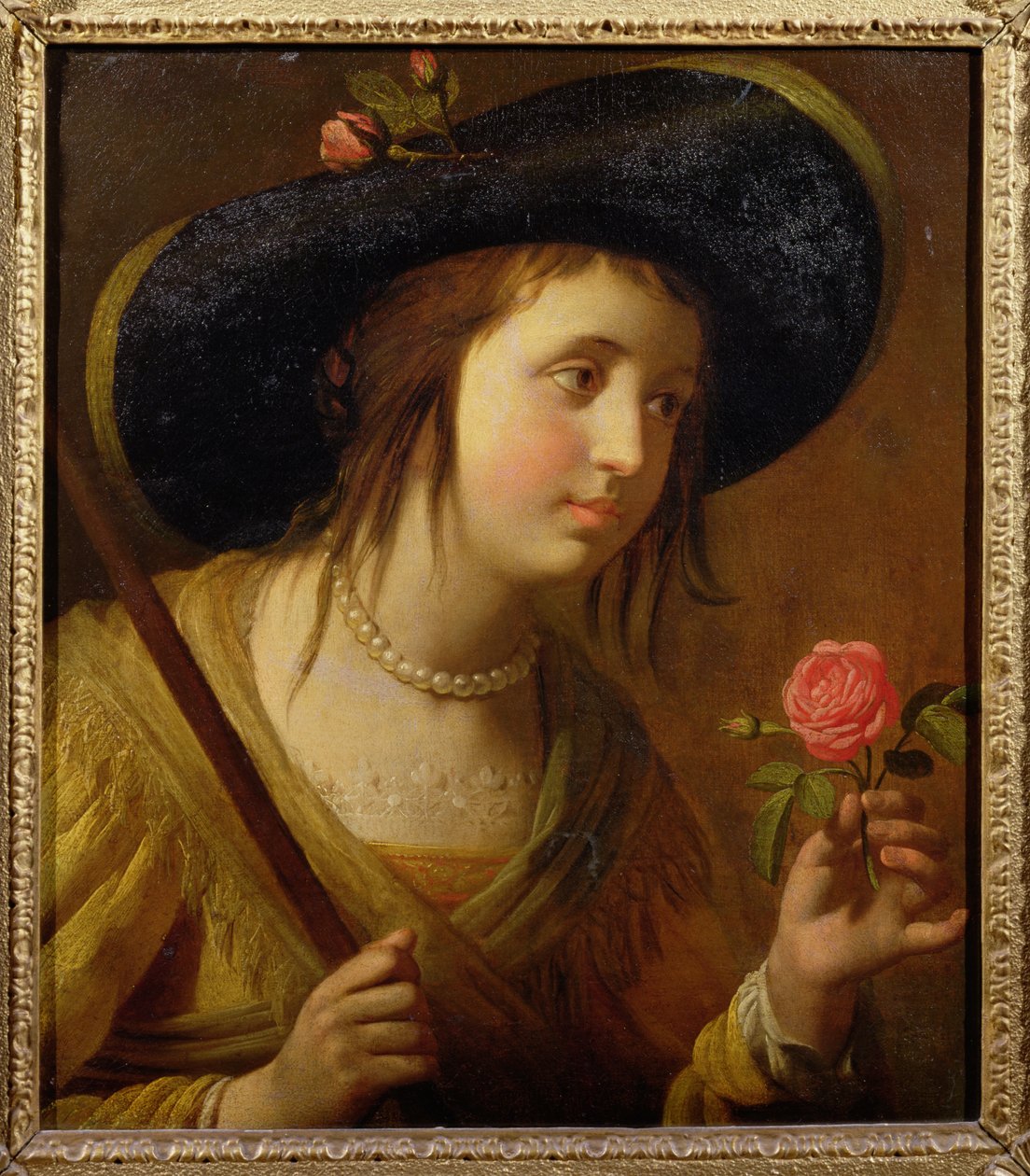 Principessa Sofia di Boemia, madre di Giorgio I come pastorella da Gerrit van Honthorst