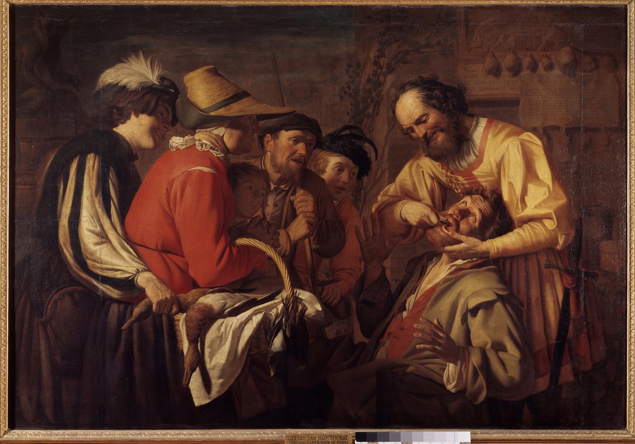 Il cavadenti da Gerrit van Honthorst