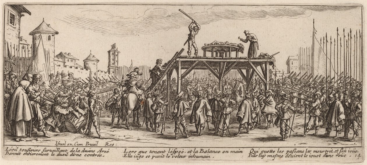 La ruota da Gerrit van Schagen after Jacques Callot