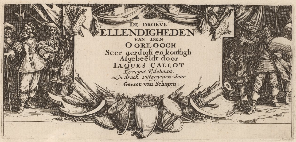 Pagina del titolo da Gerrit van Schagen after Jacques Callot