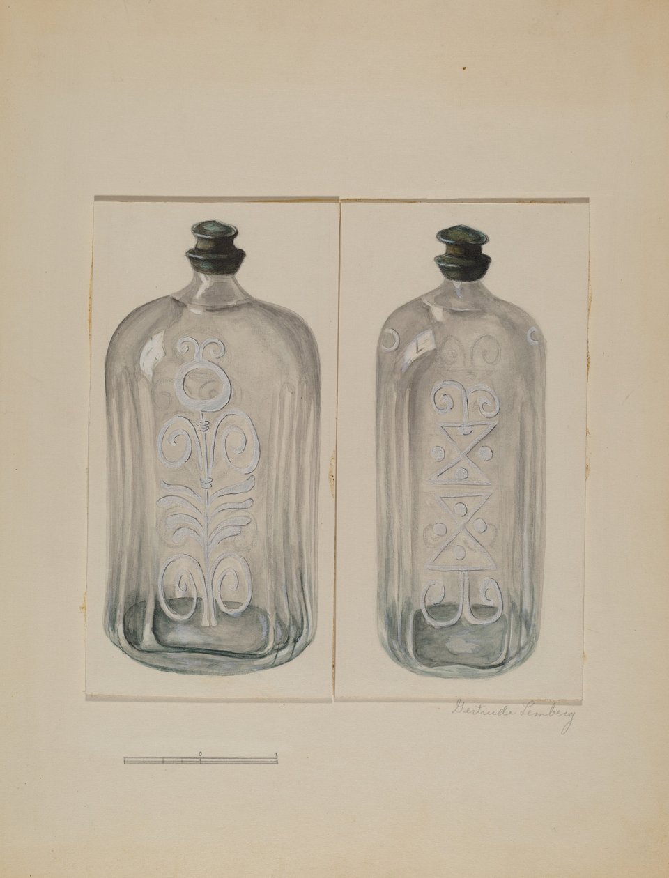 Bottiglia di cordiale, c. 1936 da Gertrude Lemberg