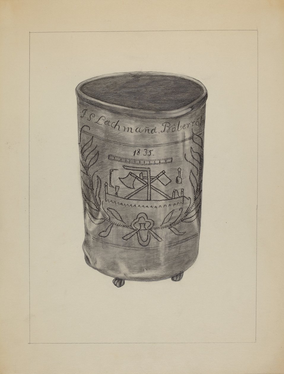 Bicchiere di peltro, c. 1936 da Gertrude Lemberg