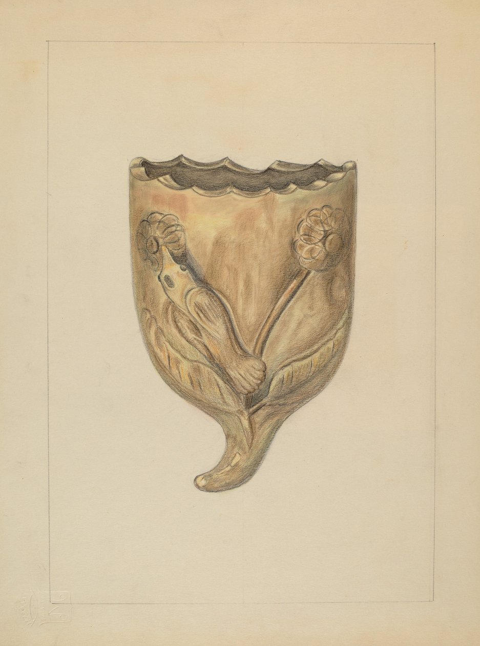 Tasca da parete per fiori, 1935-1942 da Gertrude Lemberg