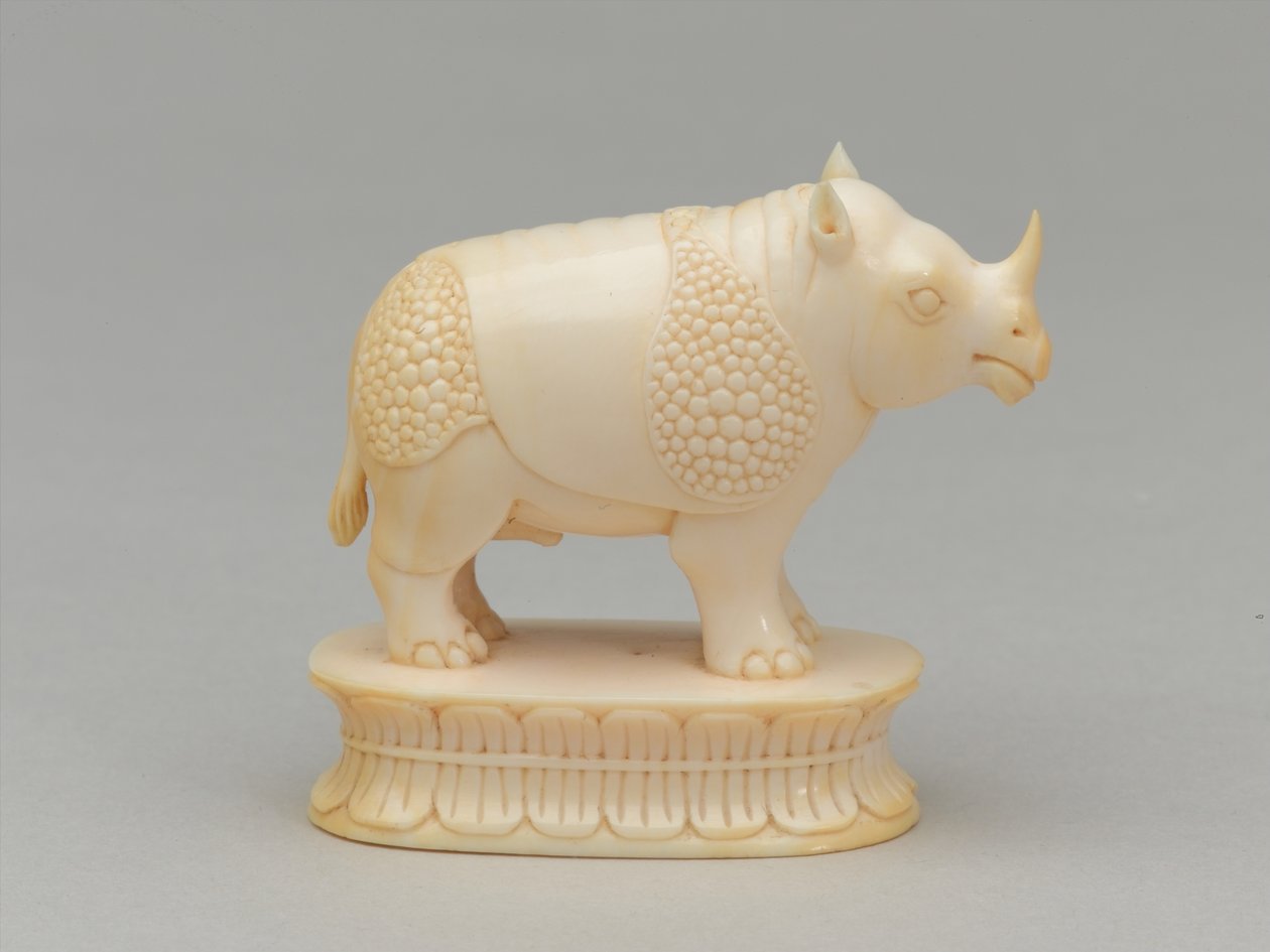 Alfiere bianco, pezzo degli scacchi, India, circa 1820 da Geskel Saloman
