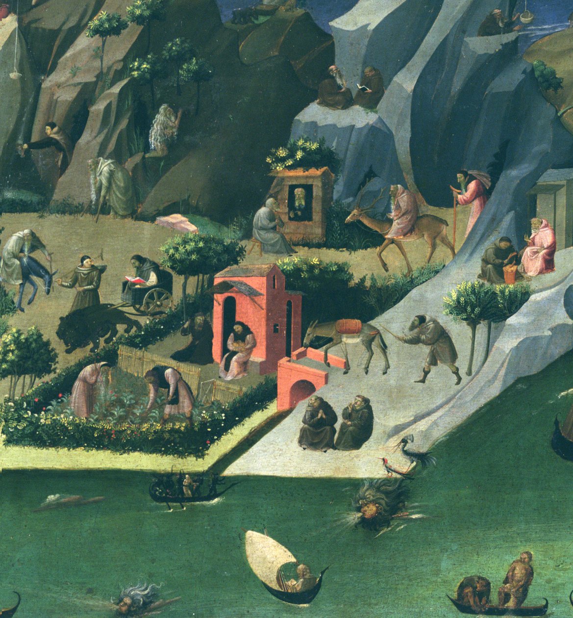 La Tebaide, c.1410 (dettaglio) da Gherardo Starnina