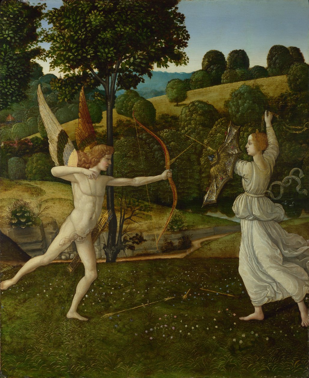 Lotta tra Amore e Castità da Gherardo di Giovanni del Fora