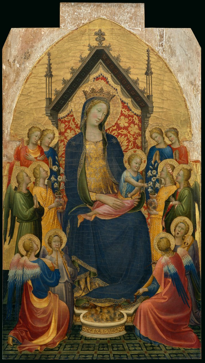Madonna con Bambino e angeli musicanti, 1410 circa (tempera e foglia d