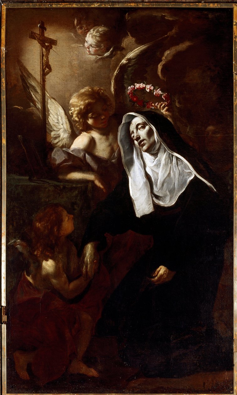 Santa Rita da Cascia in estasi da Giacinto Brandi