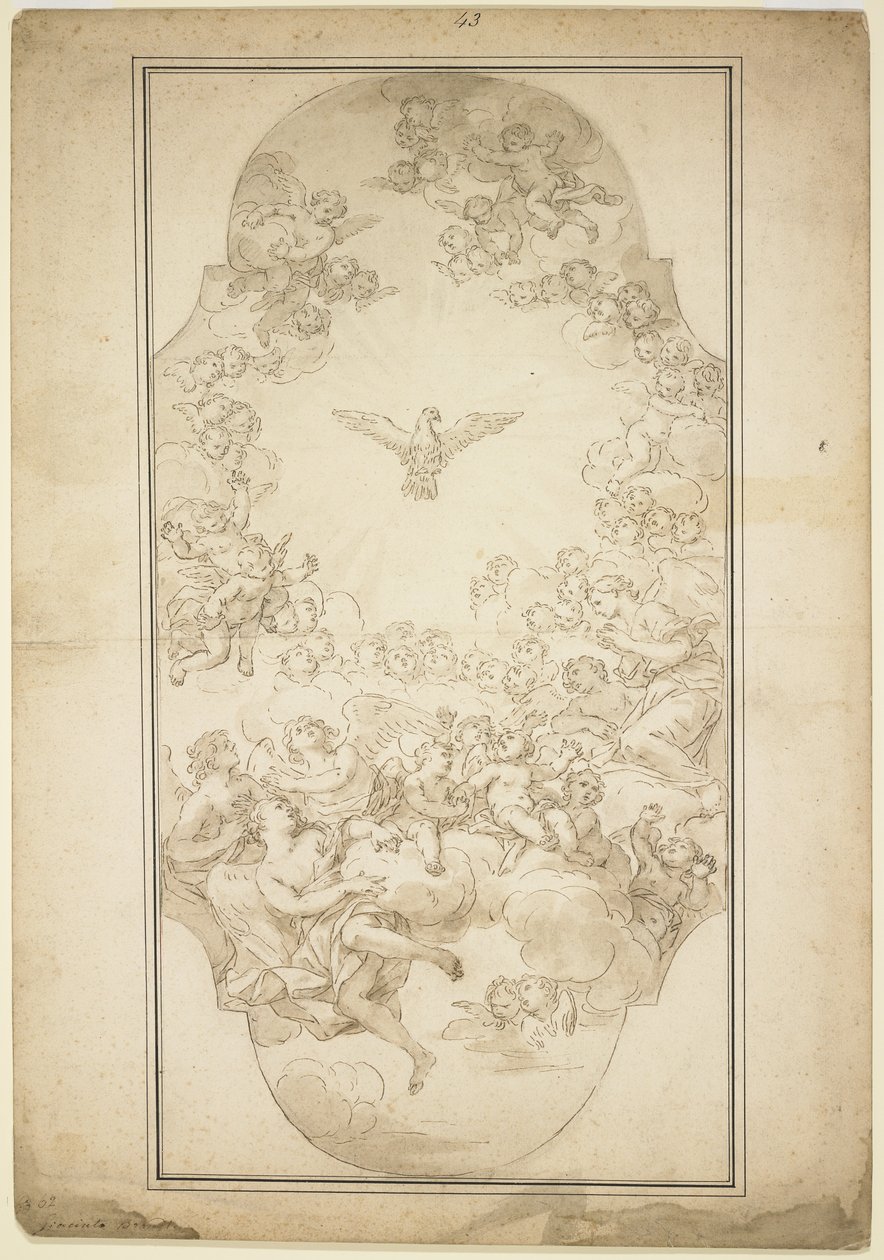Lo Spirito Santo, 1680s da Giacinto Brandi