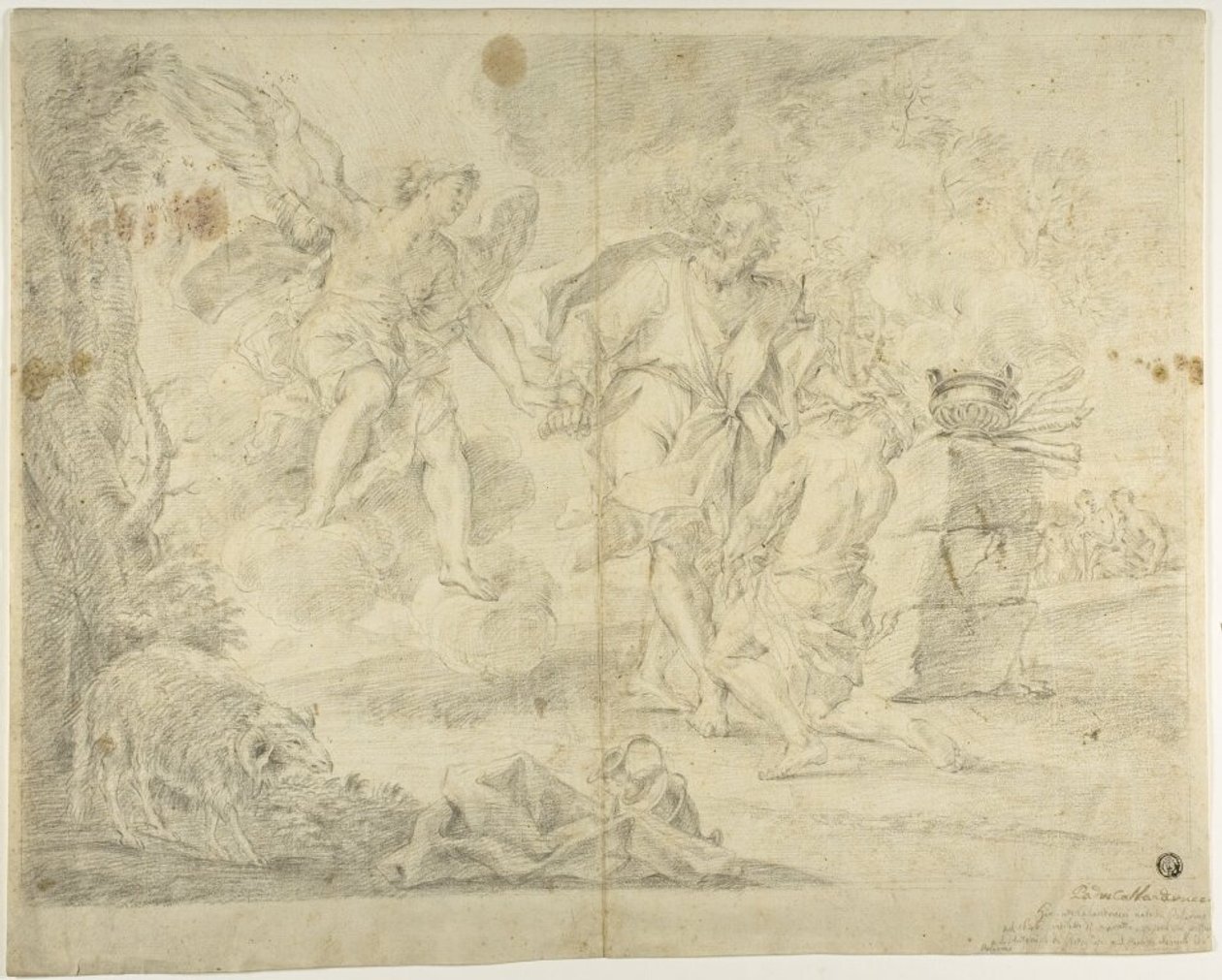 Il sacrificio di Isacco da parte di Abramo da Giacinto Calandrucci