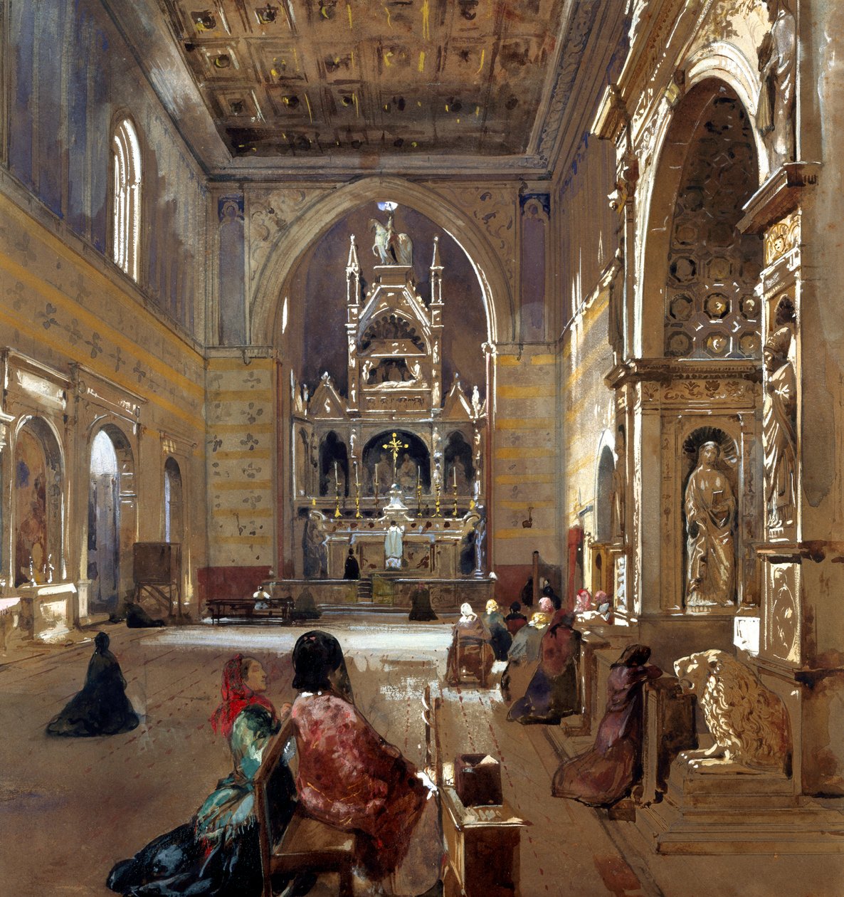 Interno della Chiesa di San Giovanni a Carbonara da Giacinto Gigante