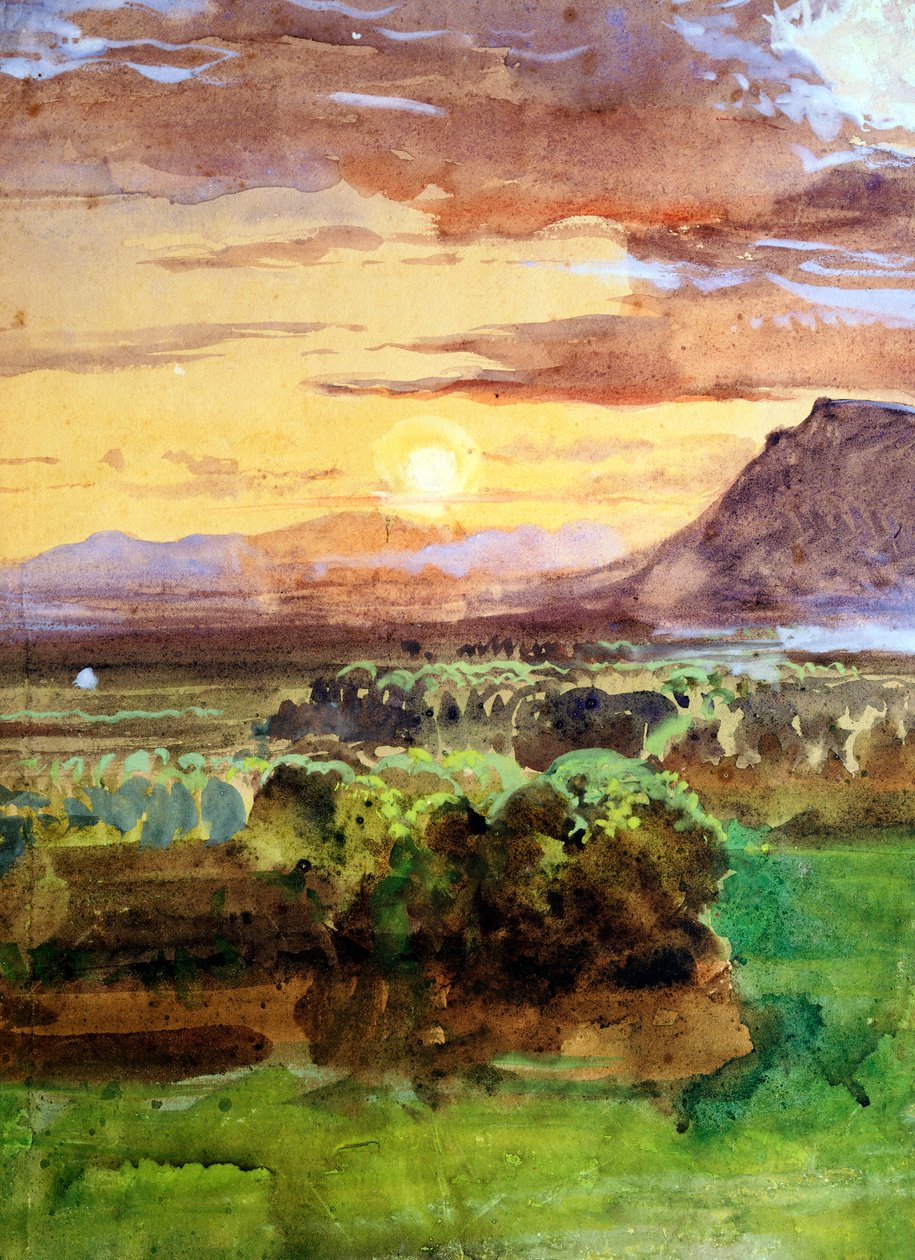 Tramonto a Caserta da Giacinto Gigante