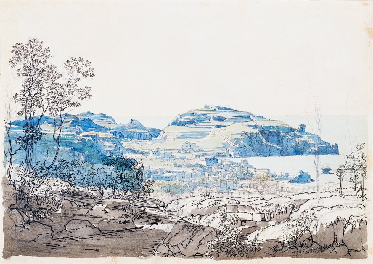 Vista di Ischia (Lacco Ameno), c. 1845 da Giacinto Gigante