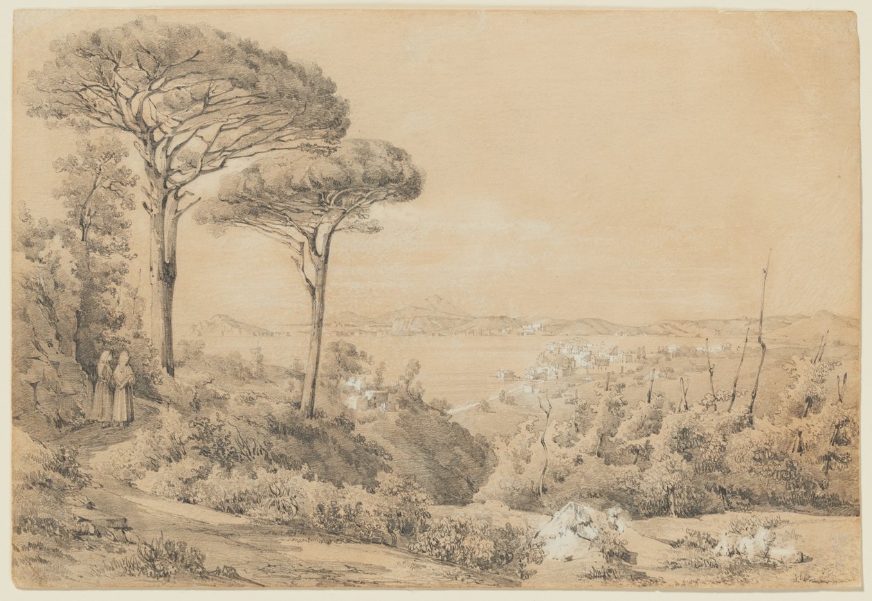 Veduta del Golfo di Pozzuoli dalla Solfatara da Giacinto Gigante