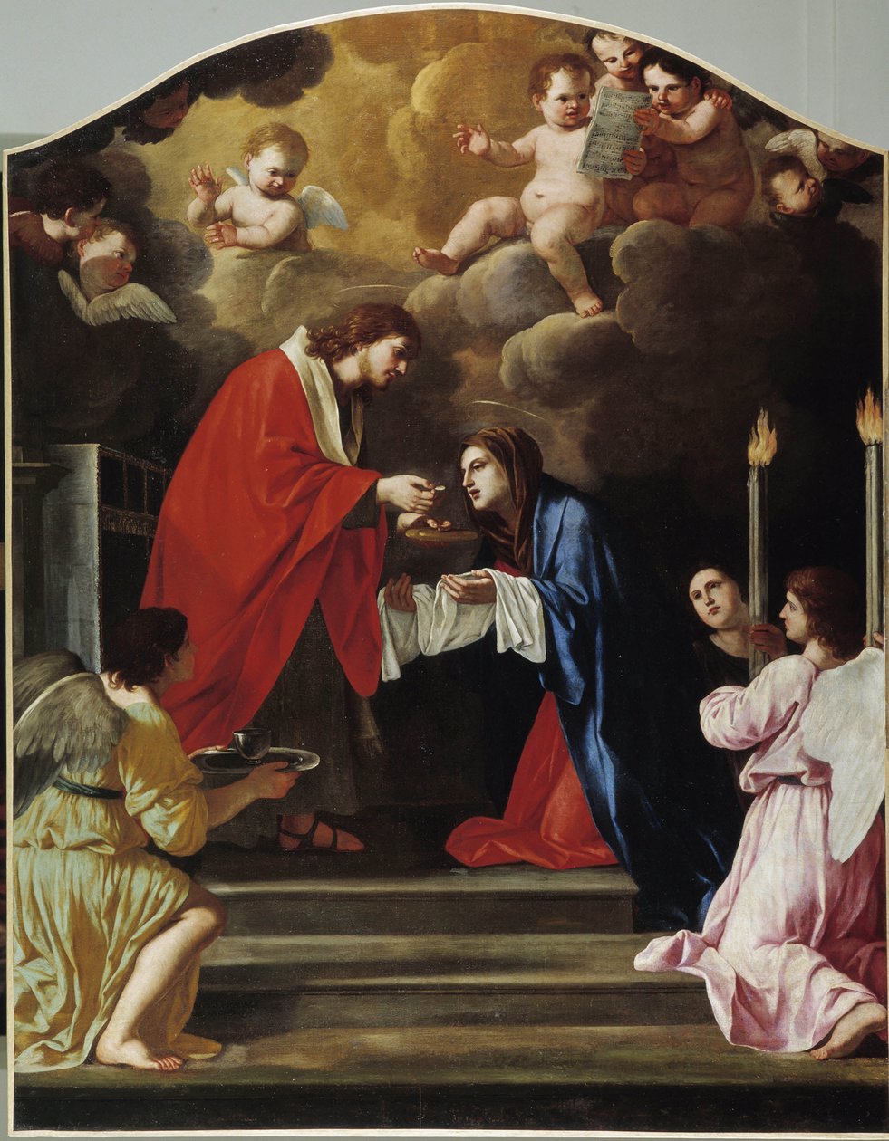 La Comunione della Vergine da Giacinto Gimignani or Gemignano