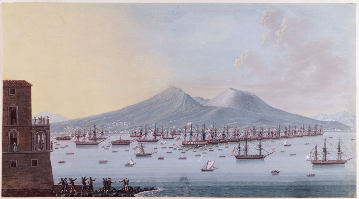 Veduta della Baia di Napoli, 1798 da Giacomo Guardi