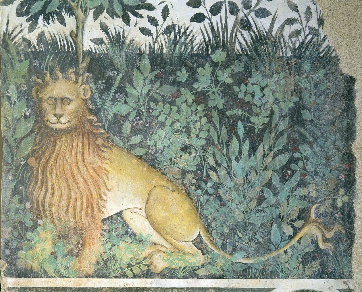 La Fontana della Vita, (dettaglio) di un leone, 1418-30 da Giacomo Jaquerio
