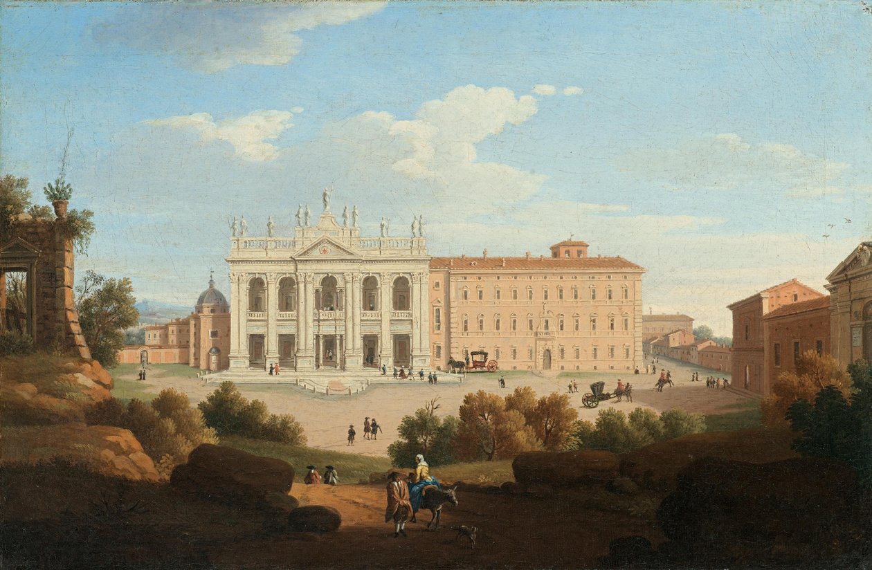 Vista della Basilica di San Giovanni in Laterano, Roma da Giacomo van Lint
