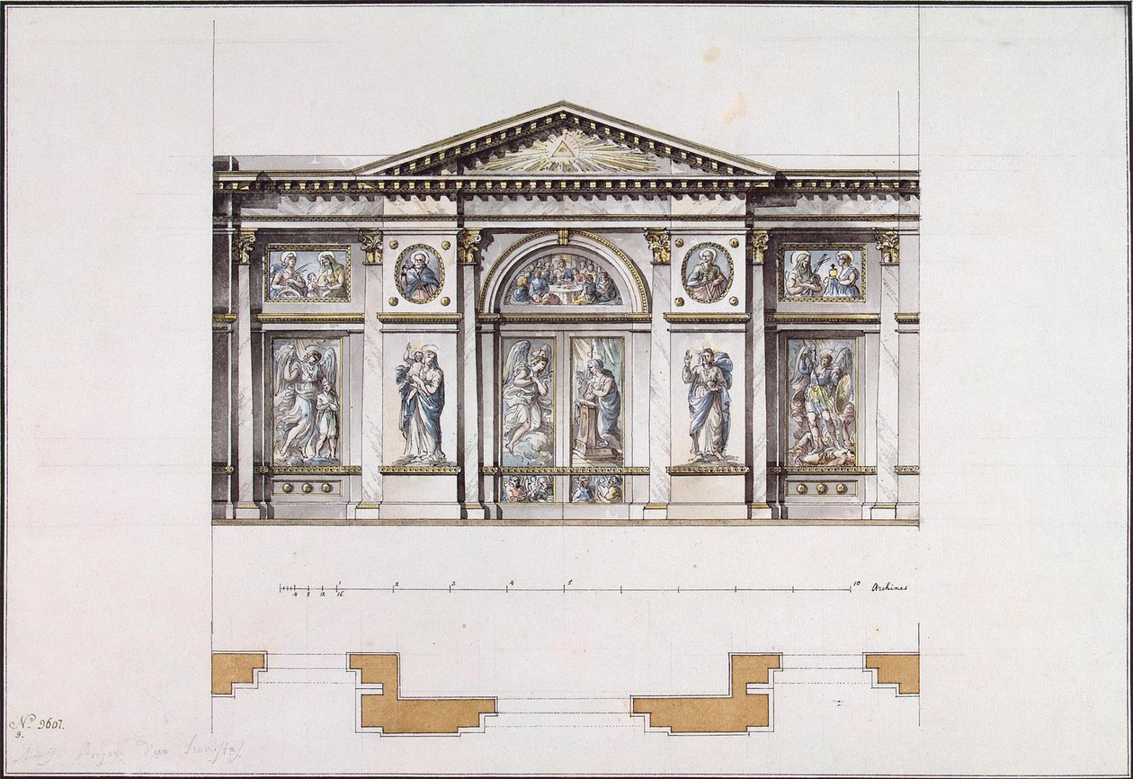 Iconostasi nel Convento Smolny della Resurrezione a San Pietroburgo, 1780s da Giacomo Antonio Domenico Quarenghi