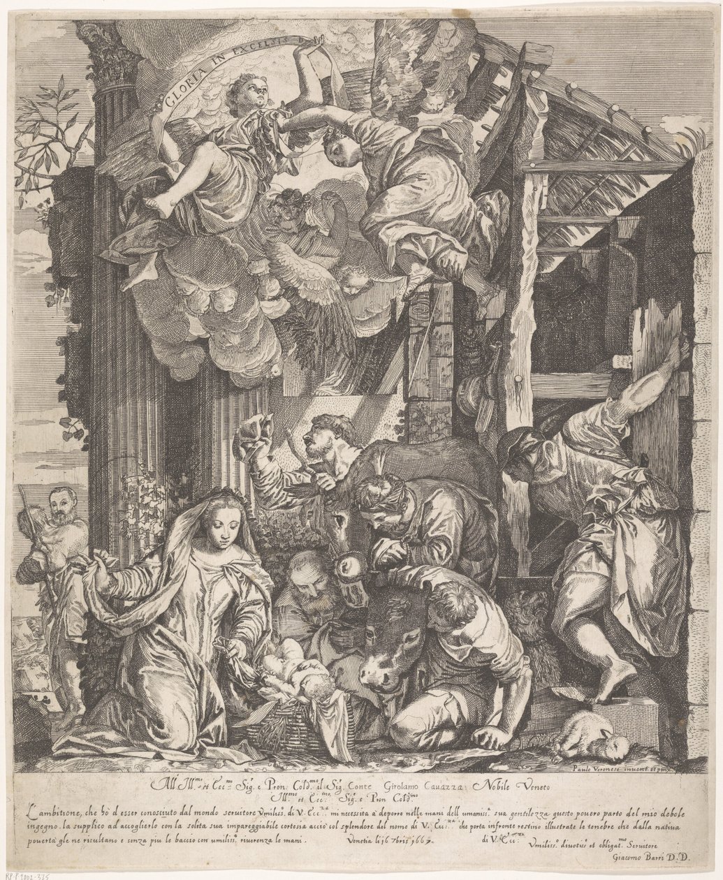 Adorazione dei pastori da Giacomo Barri