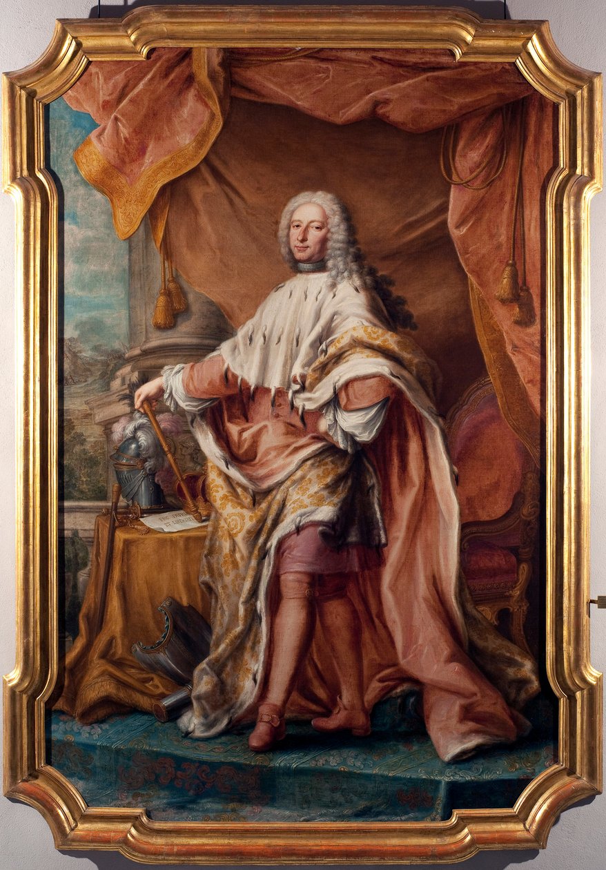 Ritratto del Doge di Genova Gian Francesco II Brignole Sale (Brignole-Sale) (1695-1748) Dipinto di Jacopo (o Giacomo) Antonio Boni (1688-1766) 1747-1748 Dim. 266x179 cm Genova, Musei di Strada Nuova (ex Palazzo Rosso) da Giacomo Boni