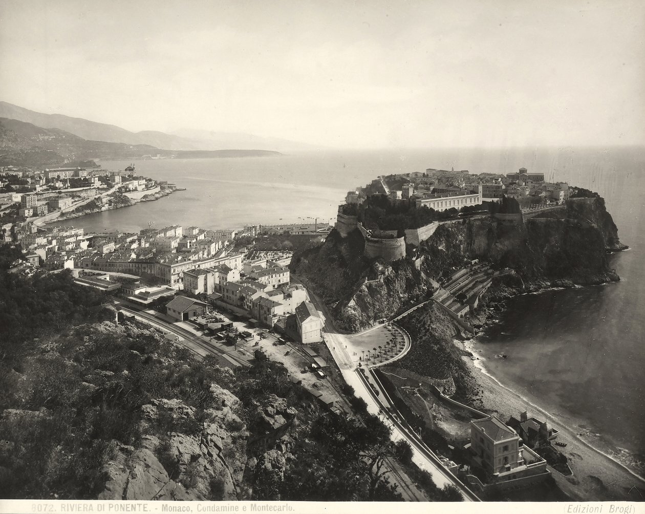 Veduta panoramica di Monaco da Giacomo Brogi