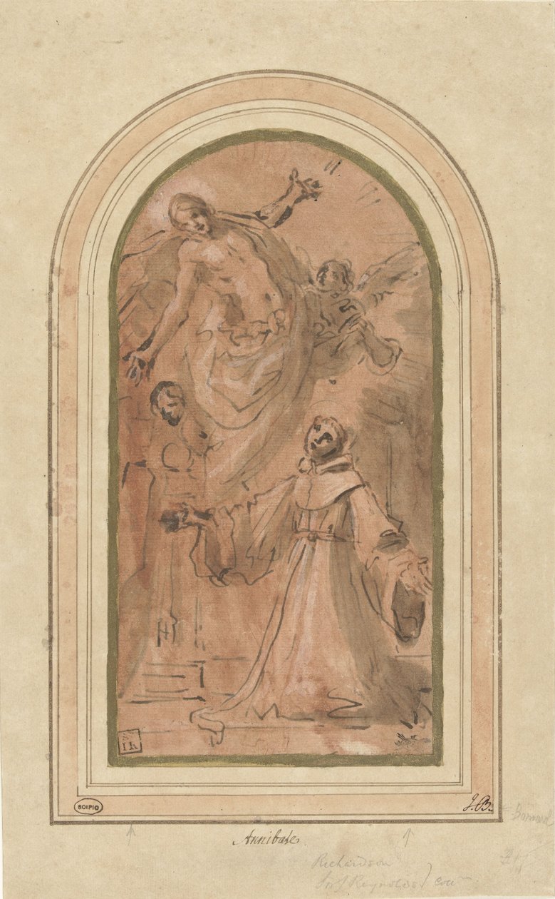 Cristo appare al beato Giovanni da San Facondo da Giacomo Cavedone