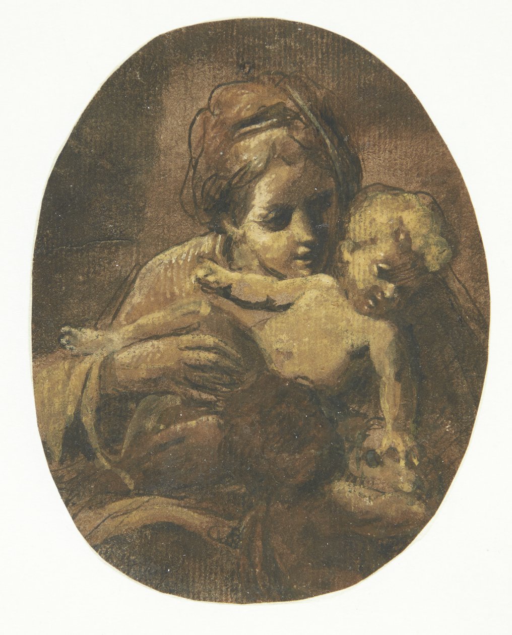 Madonna con bambino da Giacomo Cavedone